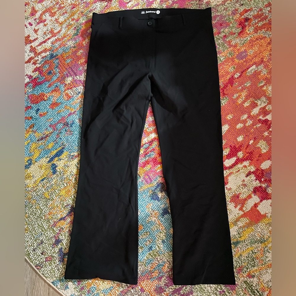 Betabrand Black 3X LONG Bootcut Dress Pant Yoga Pants
